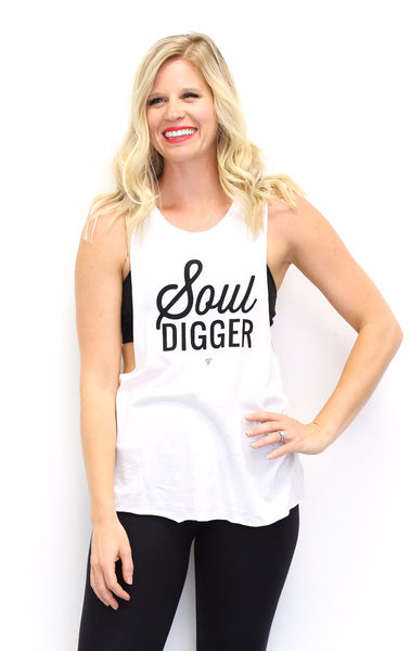 Soul Digger White Muscle Tank