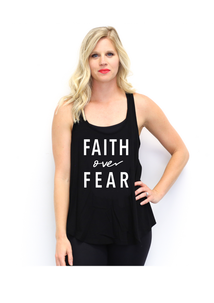 Faith Over Fear Racerback Tank